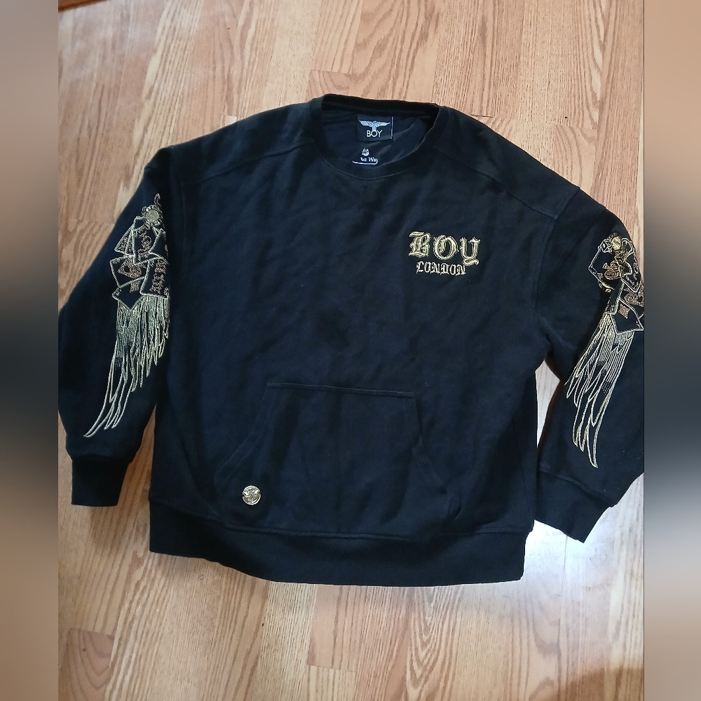 Boy London Sweatshirt with Gold Accents